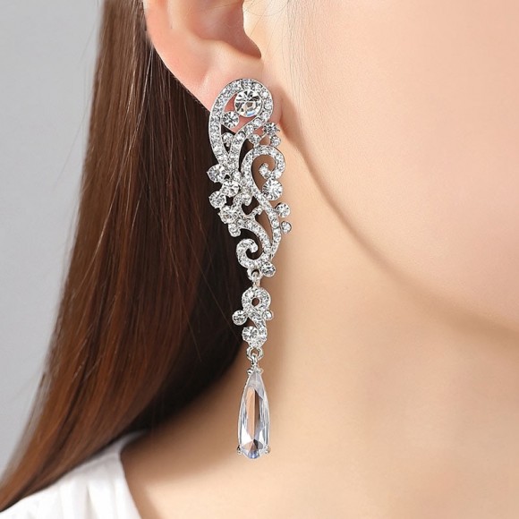 Сережки з камінням Марго