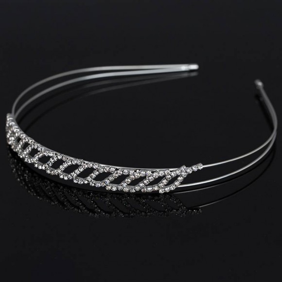 Обруч на голову з кристалами Пелюсток