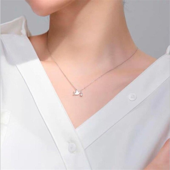 Ланцюжок на шию Горлиця з кристалом