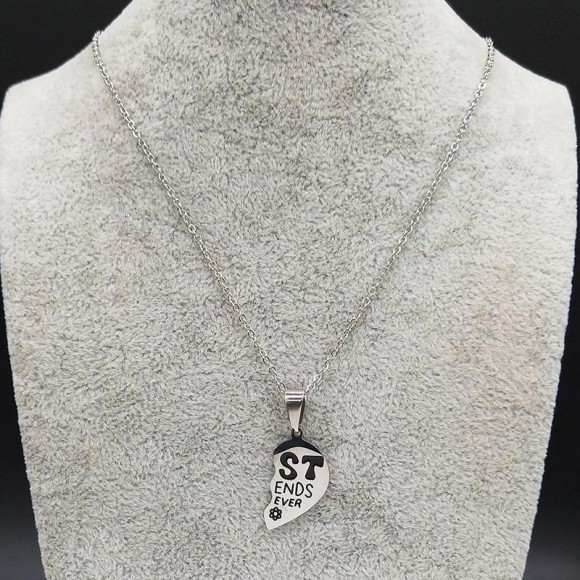 Парний кулон для друзів Best Friend зі сталі