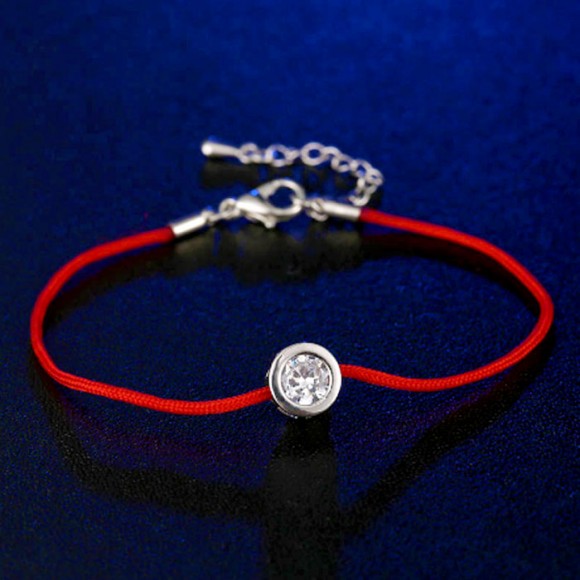 Браслет красная Нить с кристаллом Браслет красная Нить с кристаллом