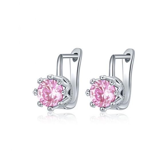Серьги с английский замком Цветной фианит Серьги с английский замком Цветной фианит