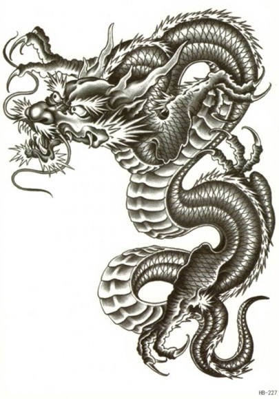 Тимчасовий тату - Китайський дракон - HB -227