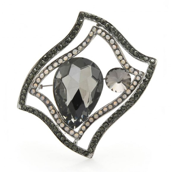 Брошь абстракция прямоугольник Брошь абстракция прямоугольник