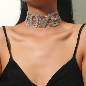 Чокер із кристалами LOVE Чокер із кристалами LOVE