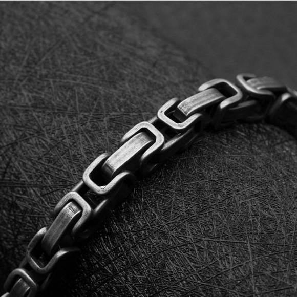 Браслет із сталі ланцюжок Грей Браслет із сталі ланцюжок Грей