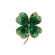 Брошь зеленый клевер Брошь зеленый клевер
