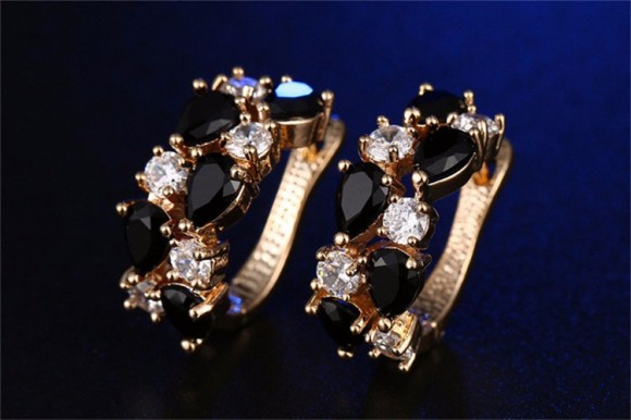 Сережки з камінням Multicolor Zircon Сережки з камінням Multicolor Zircon