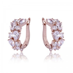 Серьги с камнями Multicolor Zircon