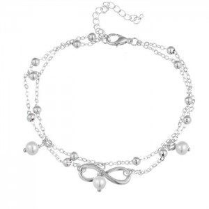 Браслет на ногу Бесконечность Браслет на ногу Бесконечность