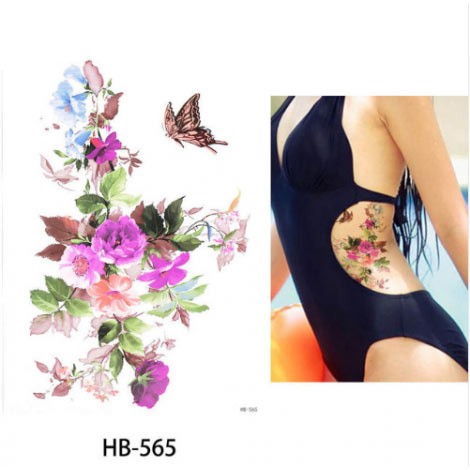 Временное тату — Весна бабочка HB — 565