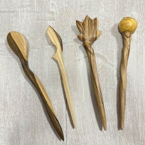 Шпилька для волос из дерева Орех Шпилька для волос из дерева Орех