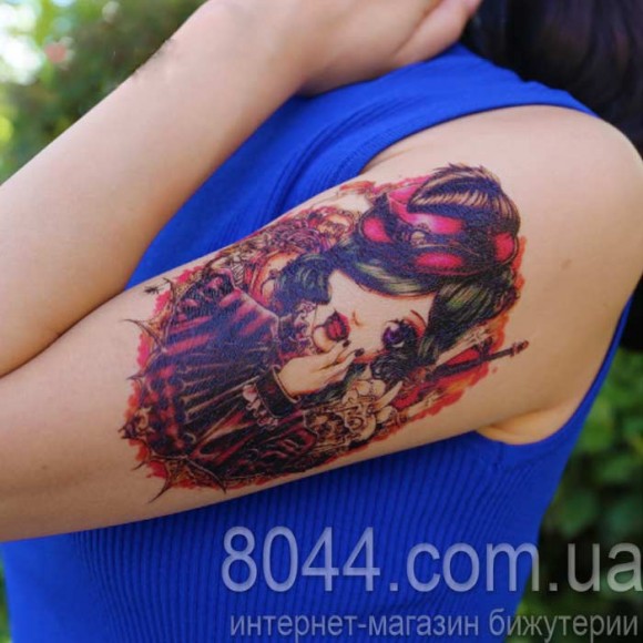 Временное тату - Девушка паук HB-008 Временное тату - Девушка паук HB-008