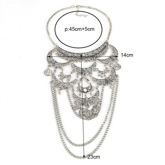 Ожерелья в стиле бохо с цепочками