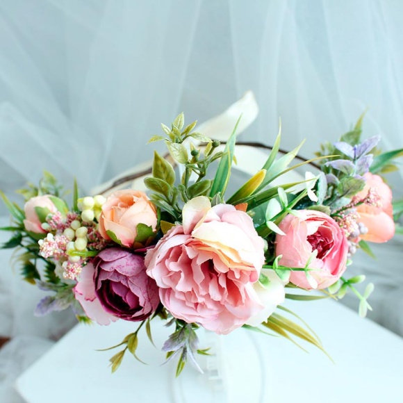 Вінок на голову з квітами Гармонія