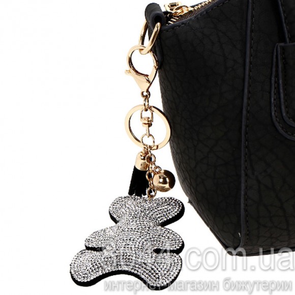 Брелок на сумку Ведмедик із кристалами сваровськи Брелок на сумку Ведмедик із кристалами сваровськи