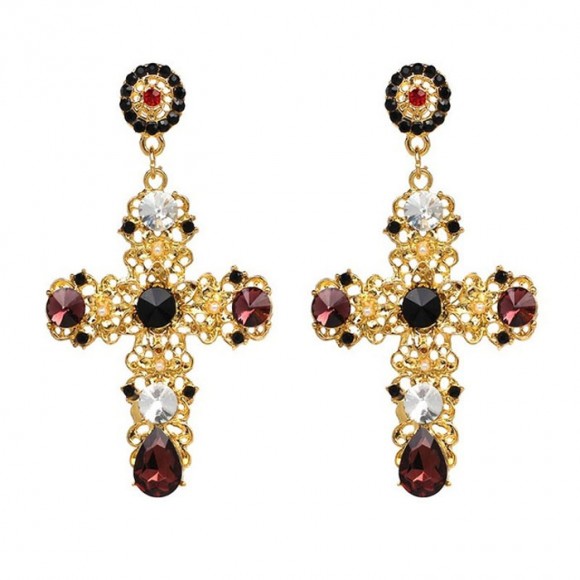Серьги Кресты Bohemian Large Серьги Кресты Bohemian Large