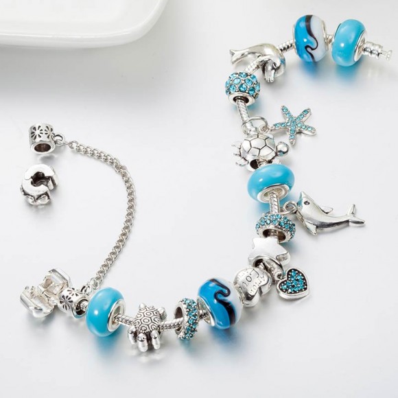 Браслет в стиле пандора Дельфин