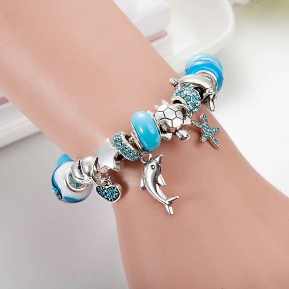 Браслет в стиле пандора Дельфин