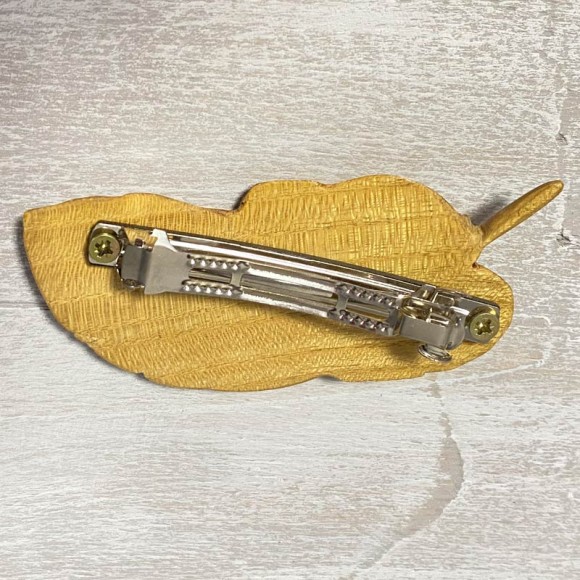 Заколка для волос из шелковицы Колибри