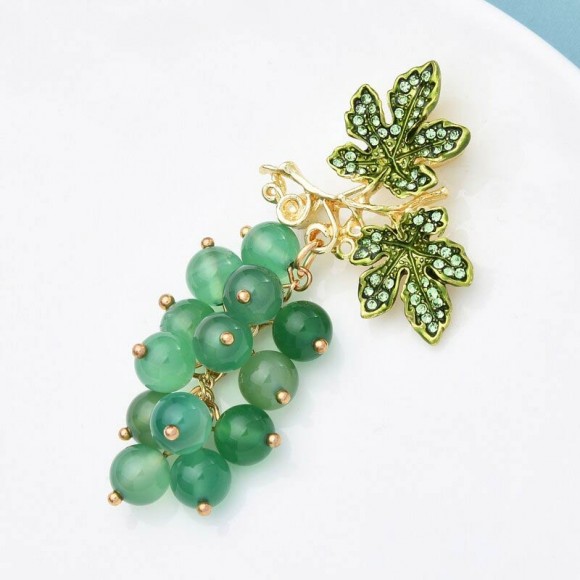 Брошка зелена Виноградна лоза Брошка зелена Виноградна лоза