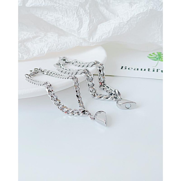 Парный браслет из стали для влюбленных Сердце Парный браслет из стали для влюбленных Сердце