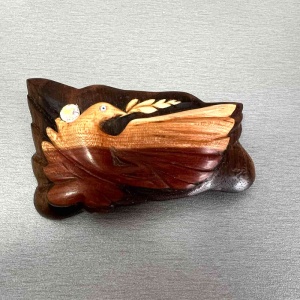 Заколка для волос из дерева сливы —  Птица