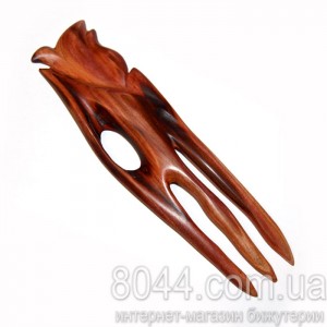 Заколка для волос из дерева сливы — Тюльпан Заколка для волос из дерева сливы — Тюльпан