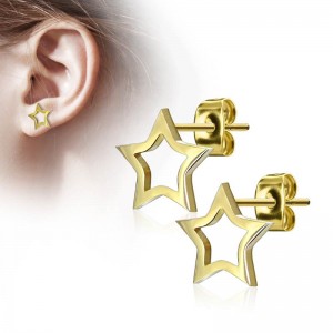 Серьги гвоздики из стали Spikes Звезда SE2423 Серьги гвоздики из стали Spikes Звезда SE2423