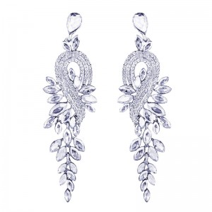 Вечірні сережки з камінням Грація Вечірні сережки з камінням Грація