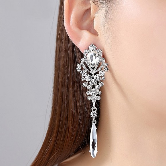 Сережки з камінням Королівські